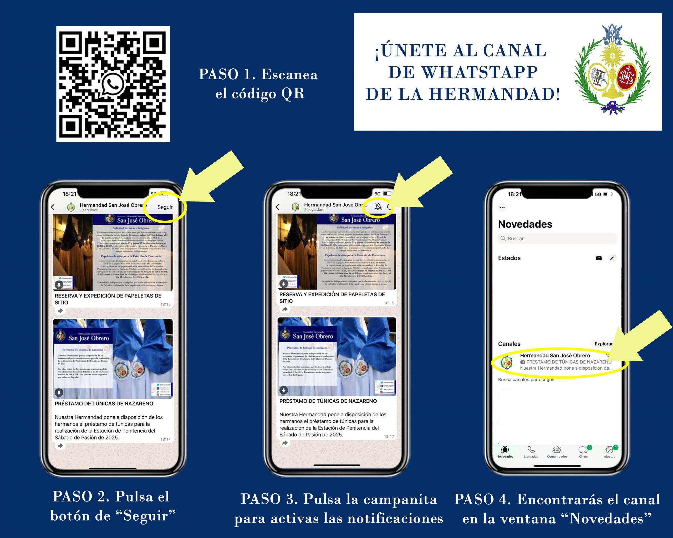 CANAL OFICIAL DE WHATSAPP HERMANDAD