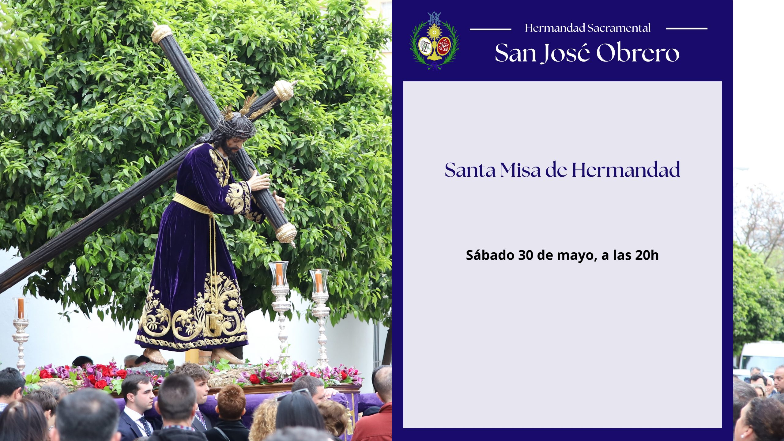 SANTA MISA DE HERMANDAD DEL MES DE MAYO CULTOS